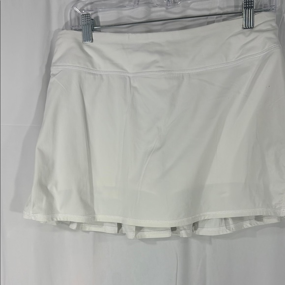 Lululemon Athletica White Pleated Mini Skort Resort Wear Size 6 Tall - Picture 5 of 6